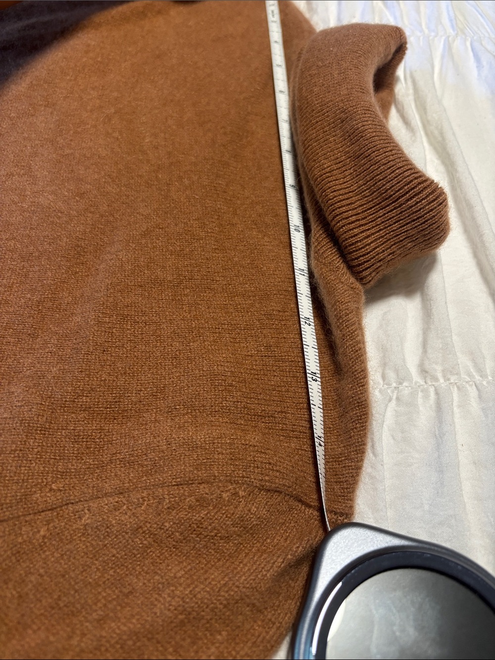 Neiman Marcus Cashmere Sweater - Camel Brown - Picture 7 of 9